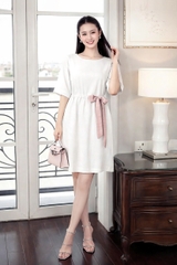 Đầm Mentosa Linen Thắt Eo 3 Màu-DMTS130925L1