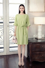 Đầm Mentosa Linen Thắt Eo 3 Màu-DMTS130925L1