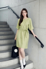 Đầm Mentosa Linen Thắt Eo 3 Màu-DMTS130925L1