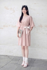 Đầm Mentosa Linen Thắt Eo 3 Màu-DMTS130925L1