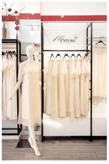 Set Đầm Tơ Viền Bèo Mentosa-DMTS251025L1