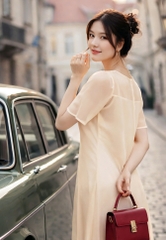 Set Đầm Tơ Mây Mentosa-DMTS231025L1