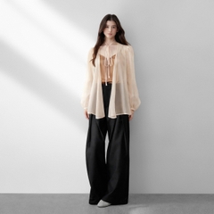 Áo Tơ Mentosa Dáng Peplum-ATMTS240925L1