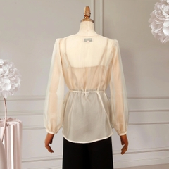 Áo Tơ Mentosa Dáng Peplum-ATMTS240925L1