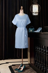 Đầm Lụa Suông Katosa Phối Dây Eo-DKTS29022026