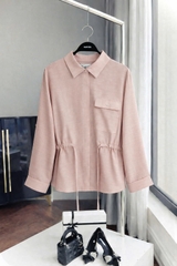 Áo Mentosa Sơ Mi Rút Eo 2 Màu-AMTS070925S1