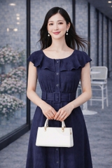 Đầm Katosa Tay Bèo Gài Nút-TPSXD100723