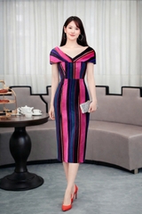 Đầm Katosa Nhung Trễ Vai Body-TPSXD110823