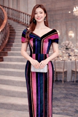 Đầm Katosa Nhung Trễ Vai Body-TPSXD110823