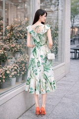 Đầm Katosa Tay Bèo Cổ Tim Sát Nách 2 Màu-TPSXD280723