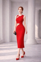 Đầm Mentosa Dạ Hội Sát Nách Phối Lưới - K1M11150120