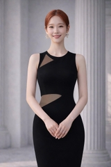 Đầm Mentosa Dạ Hội Sát Nách Phối Lưới - K1M11150120