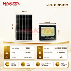 Đèn Pha Năng Lượng Mặt Trời 1000W