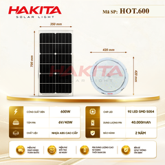 Đèn UFO Năng Lượng Mặt Trời HOT.600W