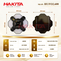 Đèn UFO Năng Lượng Mặt Trời HUFO2.600W