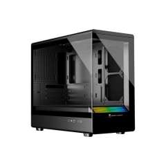 VỎ CASE JUNGLE LEOPARD MS-01 RGB BLACK (MÀU ĐEN/ KHÔNG KÈM FAN)