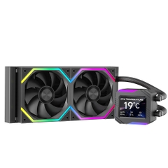 Tản Nhiệt Nước AIO JUNGLE LEOPARD ASTROSHEL V2G 240 BLACK ARGB (MÀU ĐEN/ MÀN HIỂN THỊ LCD)