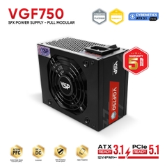 NGUỒN MÁY TÍNH VSP VGF750 ĐEN (750W / Cybenetics GOLD / ATX 3.1 & PCIe 5.1 / Chuẩn SFX)