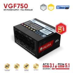 NGUỒN MÁY TÍNH VSP VGF750 ĐEN (750W / Cybenetics GOLD / ATX 3.1 & PCIe 5.1 / Chuẩn SFX)