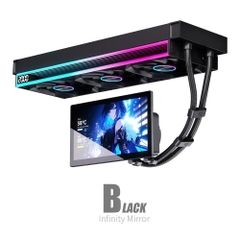 TẢN NHIỆT NƯỚC AIO JUNGLE LEOPARD ULTRAFLOW 360 BLACK ARGB (MÀU ĐEN/ MÀN LCD 7INCH)