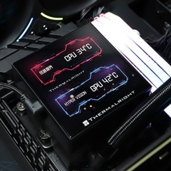 TẢN NHIỆT NƯỚC THERMALRIGHT HYPER VISION 360 ARGB BLACK (MÀU ĐEN/ MÀN HIỂN THỊ LCD)