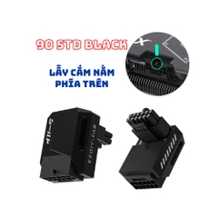 Đầu đảo góc nguồn EZDIY-FAB SHIELD 12VHPWR 600W GPU POWER ADAPTER 90 Degrees BLACK (MÀU ĐEN)