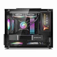 VỎ CASE METALFISH S5 MAX V20 BLACK (MÀU ĐEN/ M-ATX/ MẶT HÔNG KÍNH CƯỜNG LỰC)