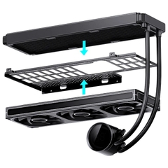 VỎ CASE JONSBO D33 BLACK (MÀU ĐEN/ M-ATX/ HỖ TRỢ TẢN AIO 360MM)