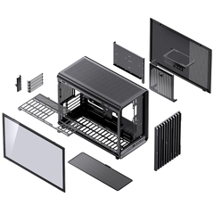 VỎ CASE JONSBO D33 BLACK (MÀU ĐEN/ M-ATX/ HỖ TRỢ TẢN AIO 360MM)