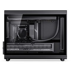 VỎ CASE JONSBO D33 BLACK (MÀU ĐEN/ M-ATX/ HỖ TRỢ TẢN AIO 360MM)