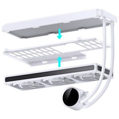 VỎ CASE JONSBO D33 WHITE (MÀU TRẮNG/ M-ATX/ HỖ TRỢ TẢN AIO 360MM)