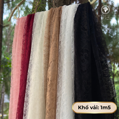 Vải Ren Lưới Hoa Pháp