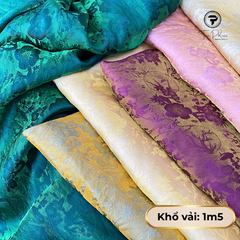 Vải Tơ Tằm Hoa Mai