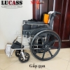 Xe lăn Lucass X91L khung nhôm gấp gọn cho người già, người khuyết tật