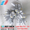 led đúc bọc nhựa F9 đế 9mm trắng ấm