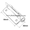 Bản lề lá inox cửa bật cho nhà vệ sinh H0043