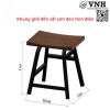 KHUNG GHẾ ĐÔN SẮT SƠN ĐEN TĨNH ĐIỆN - VNH350450