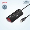 Hub chia 1 ra 4 cổng USB 2.0 SSK SHU830 (Đen)