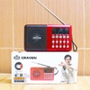 Loa đài FM Craven CR-65 có khe Thẻ nhớ/ USB/ Tai nghe/ Đèn pin - dùng pin sạc BL-5C (không thẻ và có kèm thẻ)