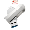 USB OTG 3.0 Hoco UD10 2in1 16GB / 32GB / 64GB / 128GB cổng TypeC và USB 3.0 vỏ kim loại nguyên khối (Bạc)