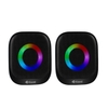 Loa vi tính 2.0 mini Kisonli X3 led RGB - âm thanh cực chắc (đen)