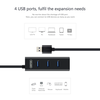 Hub chia USB 4 cổng chuẩn 3.0 Unitek Y-3089 tích hơp chức năng sạc - Hỗ trợ truyền data lên đến 5Gbps (Đen) - Hãng phân phối chính thức