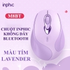 Chuột không dây bluetooth pin sạc INPHIC M8 LAVENDER cực đẹp silent không tiếng click - kèm ticker siêu kute (màu tím lavender)