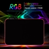 Miếng lót chuột có đèn led RGB NTC kích thước 30x25x4cm - Loại Mousepad Speed (đen)