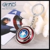 Móc khóa inox Avengers siêu nhân Captain America - có thể xoay 360 độ (Nhiều màu)