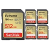 Thẻ nhớ Máy Ảnh SDXC SanDisk Extreme 128GB V30 UHS-I U3 4K 180MB/s (Vàng)