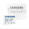 Thẻ nhớ MicroSDXC Samsung Evo Plus 512GB tốc độ đọc 130MB/s ghi 90MB/s U3 4K A2 made in Korea - Kèm Adapter (trắng)