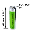 Combo 2 viên pin sạc 18650 chuẩn Flat Top dung lượng 2200mah 3.7v max 4.2v (Xanh lá) Nhất Tín Computer