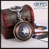 Móc khóa inox Avengers siêu nhân Captain America - có thể xoay 360 độ (Nhiều màu)