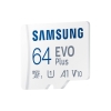 Thẻ nhớ MicroSDXC Samsung Evo Plus 64GB tốc độ đọc 130MB/s ghi 20MB/s U3 4K A2 - Kèm Adapter (trắng)